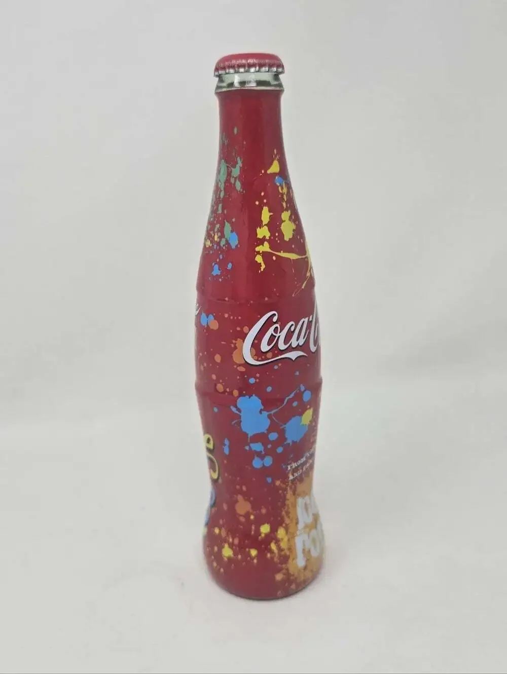 Ltd Edition Coca Cola Glass Bottle These Kids Wear Crowns Band Joe Porter RARE